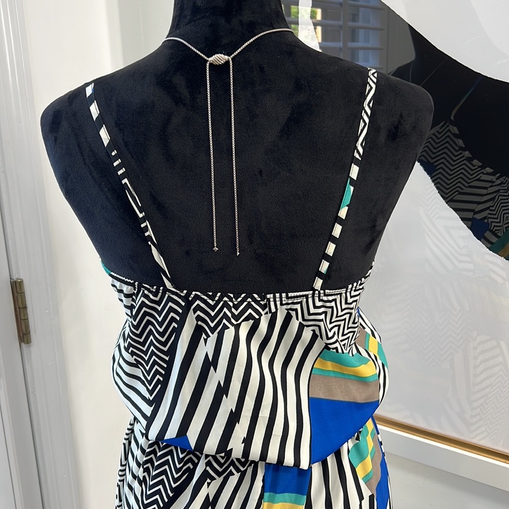 Topia Bold Patchwork Spaghetti Strap Jumpsuit, Si… - image 7